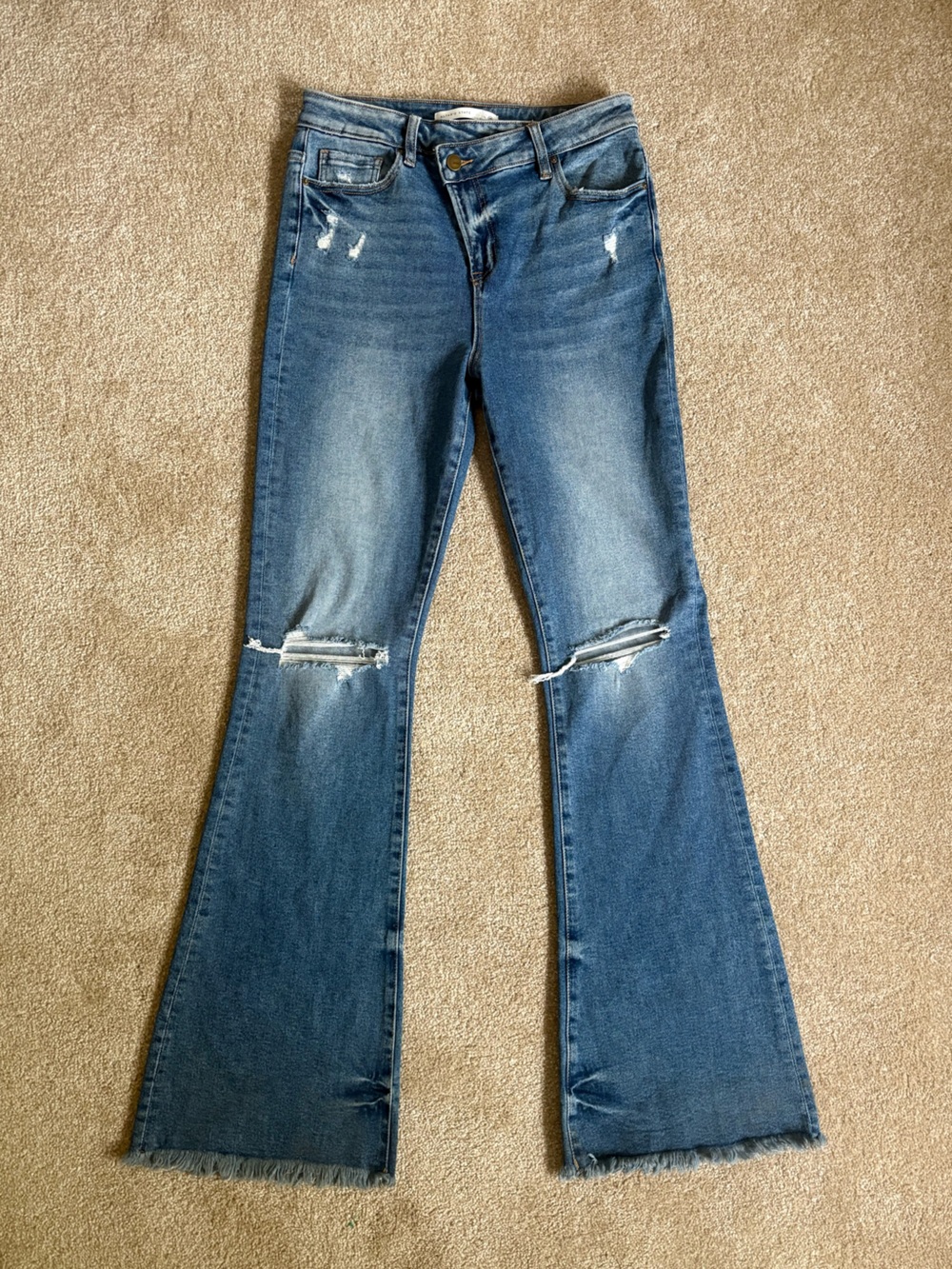 Altar'd State x mica Distressed flare Jeans